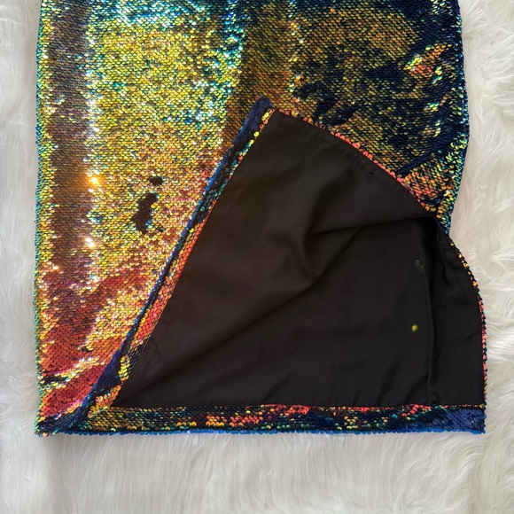 ANTHRO RO & DE Elysian Iridescent Flip Sequin Midi Pencil Skirt, Size 4P, NWT - Picture 10 of 11